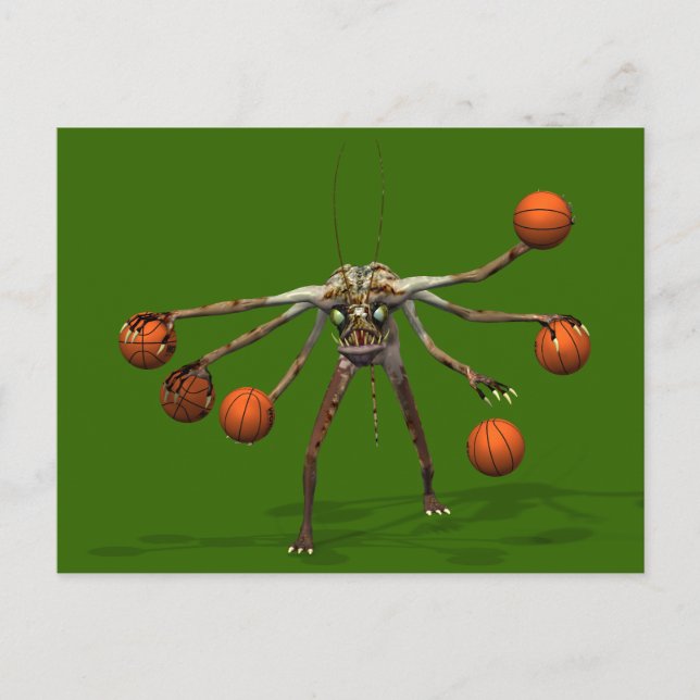 Best Basketball Dribbler Postcard (Front)