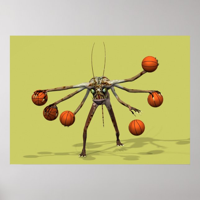 Best Basketball Dribbler Poster (Front)