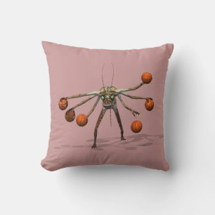 Best Basketball Dribbler Throw Pillow