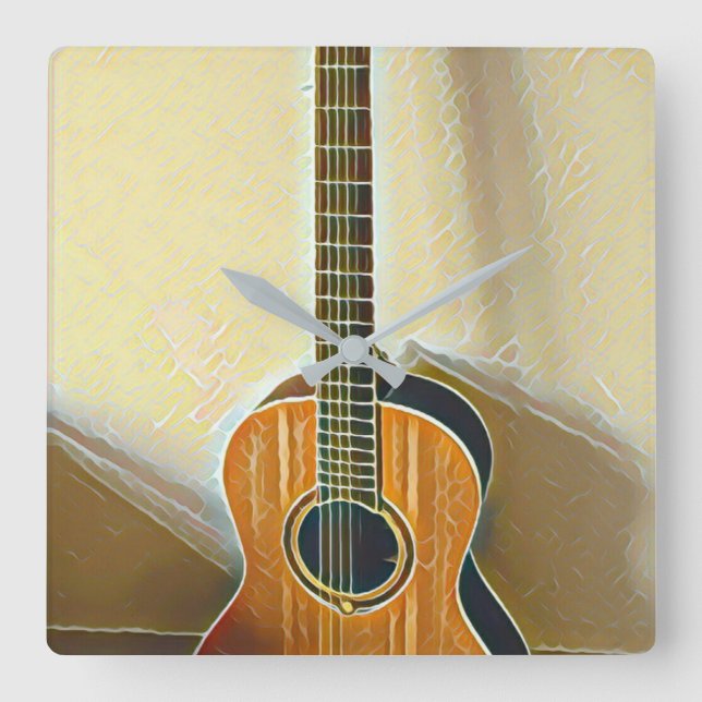 Best bassist ever square wall clock (Front)
