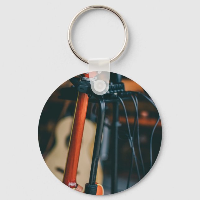 Best Bassist Gift Keychain (Front)