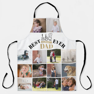 Best BBQ master dad Fathers Day beige photo Apron
