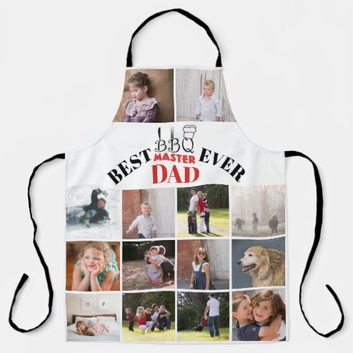 Best BBQ master dad Fathers Day photo Apron