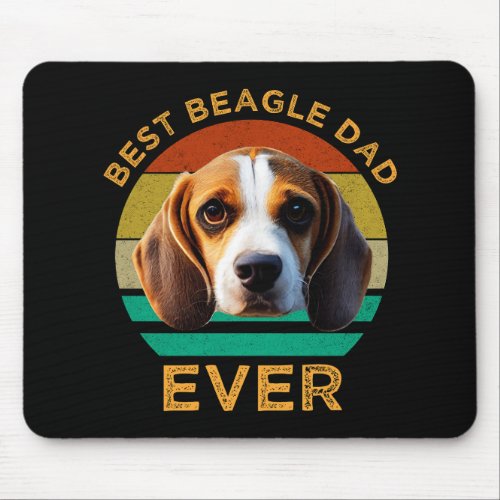 Best Beagle Dad Ever Mouse Pad