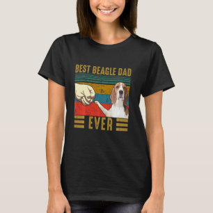 Best Beagle Dad Ever Retro Vintage Beagle Fathers  T-Shirt