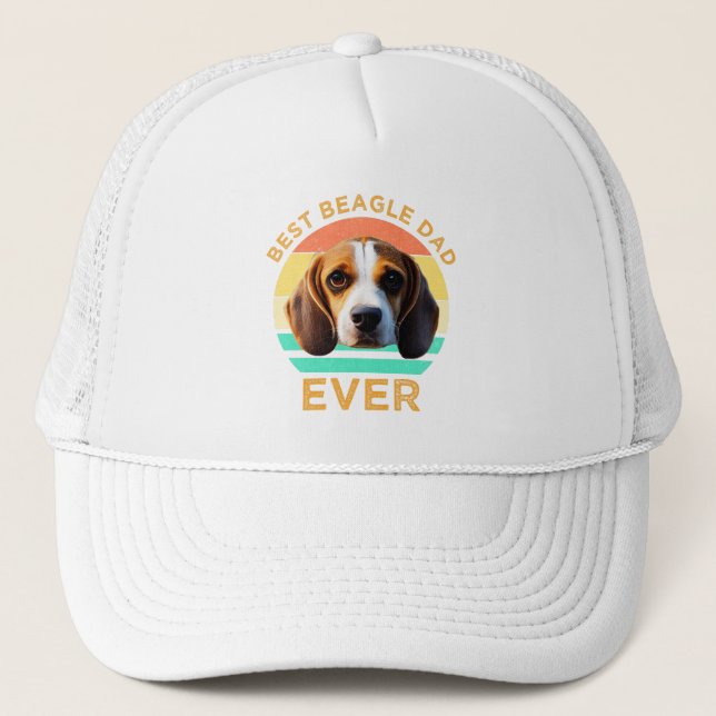 Best Beagle Dad Ever Trucker Hat (Front)