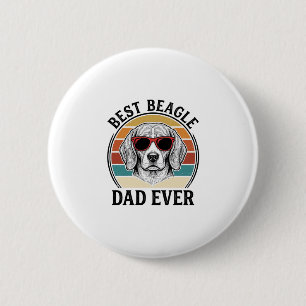 Best Beagle Dad Ever Vintage Beagle Shirt Design_1 Button