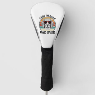 Best Beagle Dad Ever Vintage Beagle Shirt Design_1 Golf Head Cover