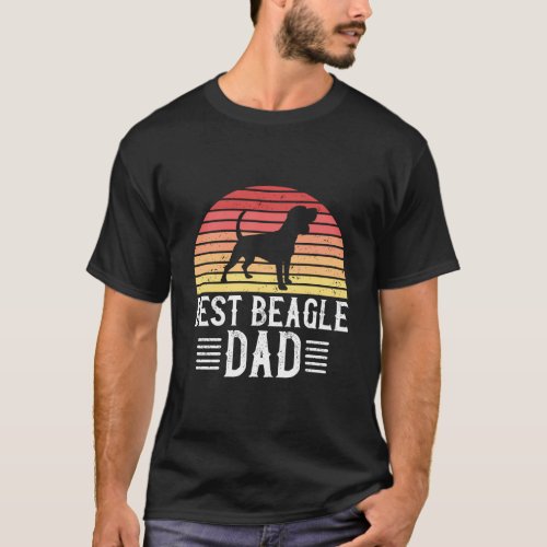 Best Beagle Dad Gift Funny Mens Beagle Dog Lover R T_Shirt