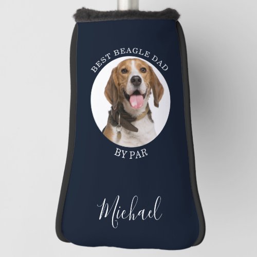 Best Beagle Dog Dad Birthday Pet Photo Personalize Golf Head Cover