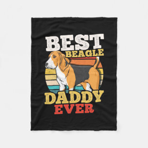 Best Beagle Dog Daddy Ever Fleece Blanket