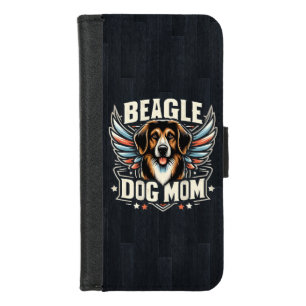 Best Beagle Dog Mom Ever - Beagle Dog Lover Gift iPhone 8/7 Wallet Case