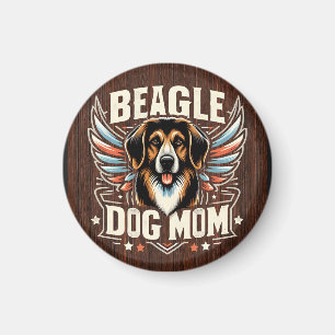 Best Beagle Dog Mom Ever - Beagle Dog Lover Gift Magnet