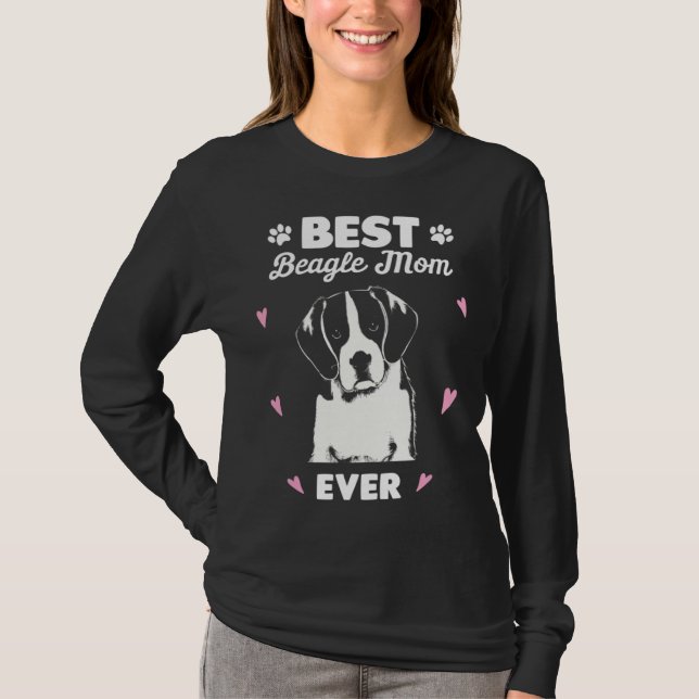 Best Beagle Mom Beagle Dog Love T-Shirt (Front)