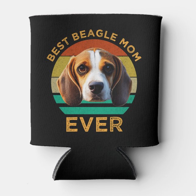 Best Beagle Mom Ever Can Cooler (Front)