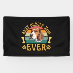 Best Beagle Mom Ever, Funny Beagle Dog Canine Banner