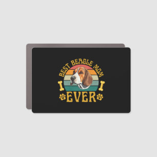 Best Beagle Mom Ever, Funny Beagle Dog Canine Car Magnet