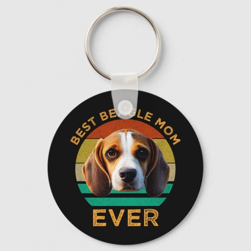 Best Beagle Mom Ever Keychain