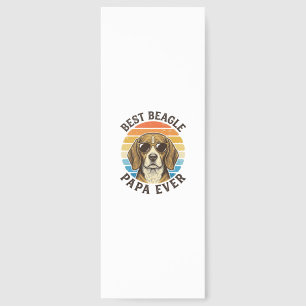 Best Beagle Papa Ever Vintage Dog Dad Shirt Design Bookmarks