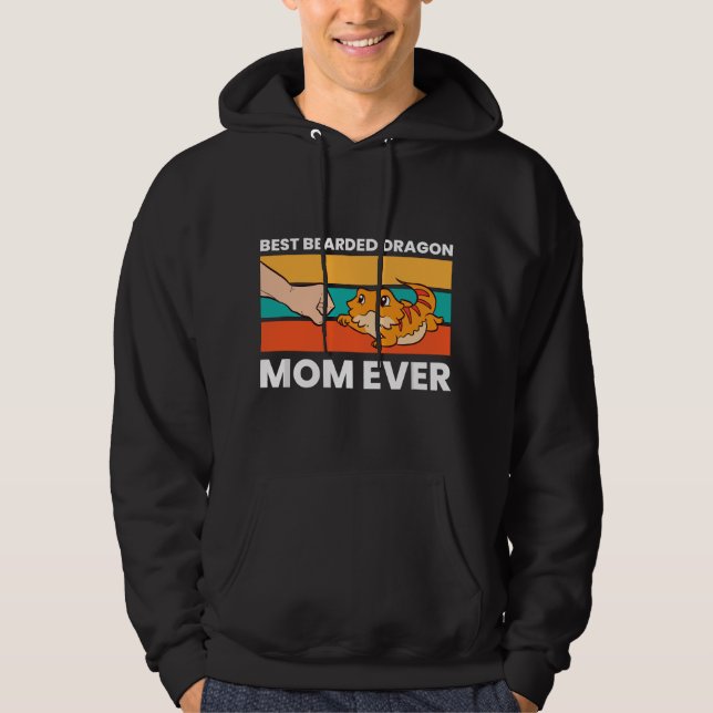 Best Bearded Dragon Mom Ever Lizard Girl Bearded D Hoodie (Front)