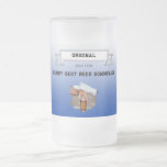 Best Beer Sommelier Dark Blue White Gradient Photo Frosted Glass Beer Mug
