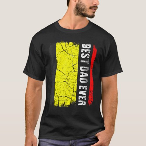 Best Belgian Dad Ever Belgium Flag Fathers Day T_Shirt