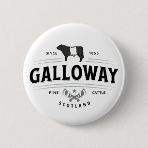 Best Belted Galloway Cattle Breed Badge Belties Button