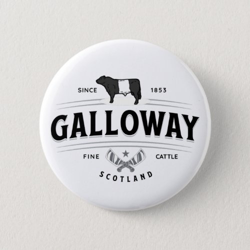 Best Belted Galloway Cattle Breed Badge Belties Button