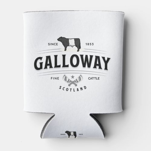 Best Belted Galloway Cattle Breed Badge Belties Can Cooler