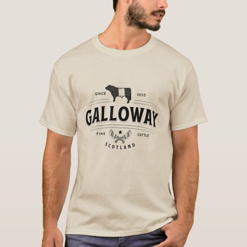 Best Belted Galloway Cattle Breed Badge Belties T_ T_Shirt