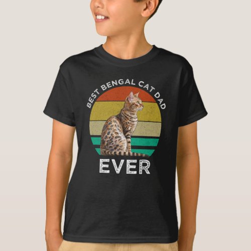 Best Bengal Cat Dad Ever T_Shirt