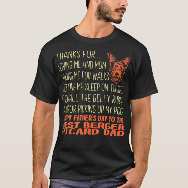 Best Berger Picard Father's Day Gift T-Shirt (Front)