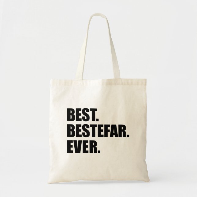 Best Bestefar Ever Norwegian Grandfather Tote Bag (Front)