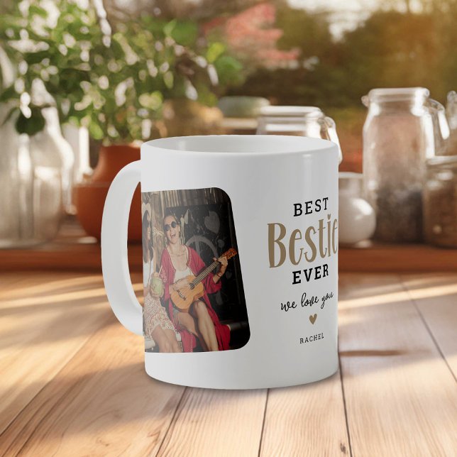 Best BESTIE Ever 2 Photo Cute Gift  Coffee Mug (Creator Uploaded)