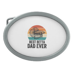Best Betta Dad Ever Vintage Fish Design_1 Belt Buckle