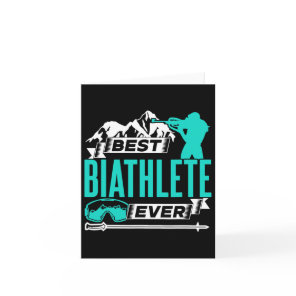 Best Biathlete Ever Sports Biathlon Biathlons 1  Card