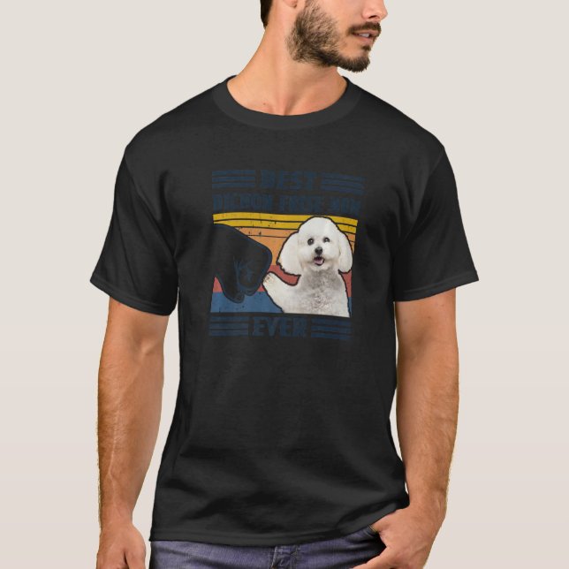 Best Bichon Frise Dog Mom Ever Bump Fit Funny Dog  T-Shirt (Front)