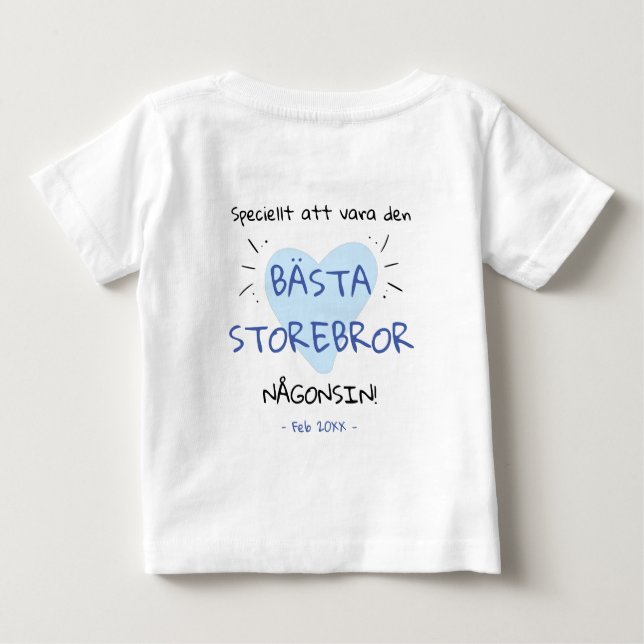 Best Big Brother ever exposed pregnancy Baby T-Shirt (Back)