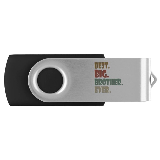 Best Big Brother Ever Older Sibling Teenager Gift Flash Drive (Front)