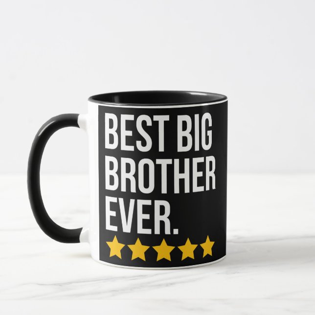 Best Big Brother Ever Sibling Funny Big Bro  Mug (Left)