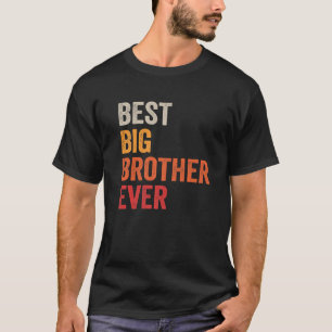 Best Big Brother Ever Sibling Vintage Distressed B T-Shirt