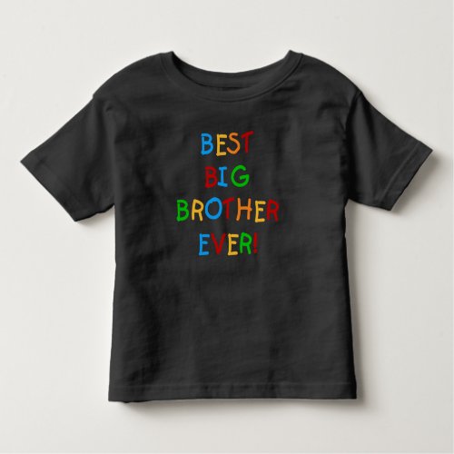 Best Big Brother Ever Toddler T_shirt