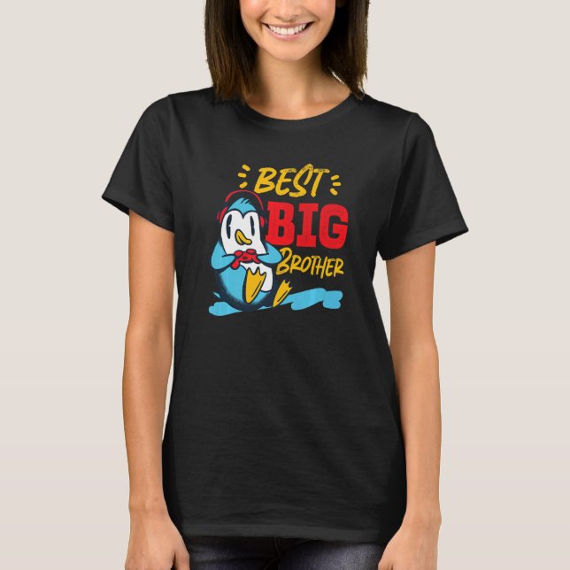 Best Big Brother Gaming Penguin  T-Shirt (Front)