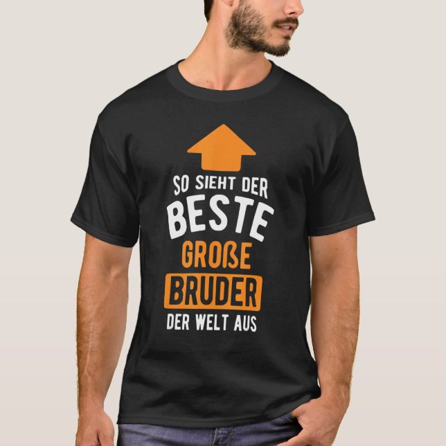 Best Big Brother In The World Cool For Siblings T-Shirt (Front)