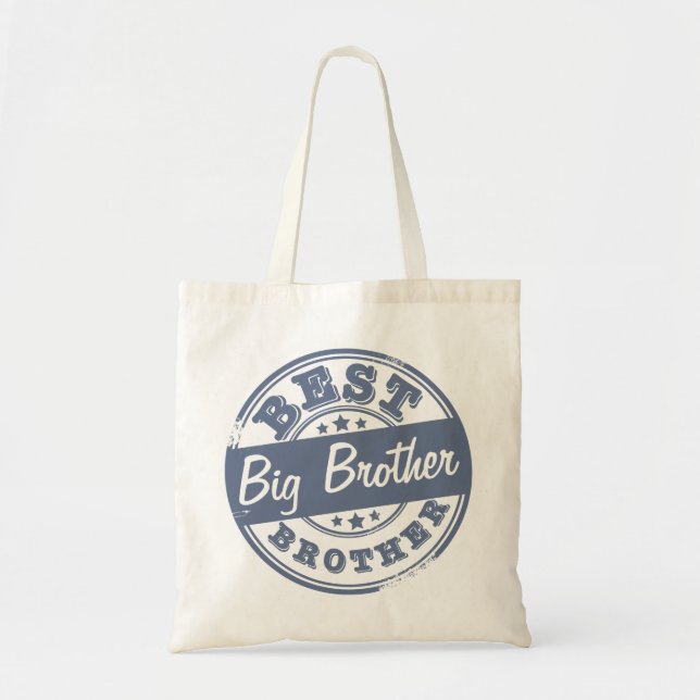 Best Big Brother - rubber stamp effect - Tote Bag (Front)
