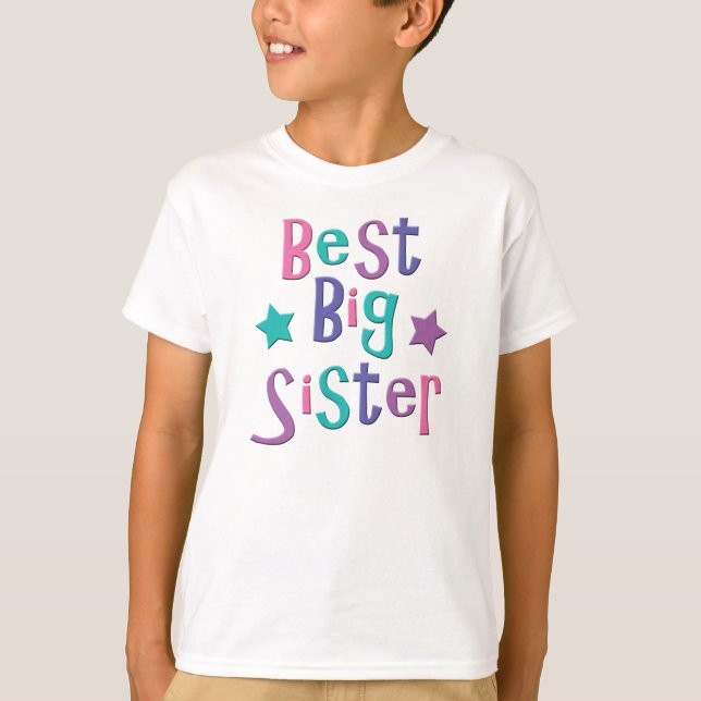 Best Big Sister T-Shirt (Front)