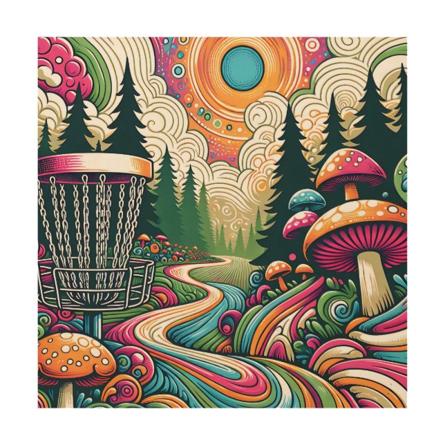 Best Birthday by Par | Retro Disc Golf Wood Wall Art (Front)
