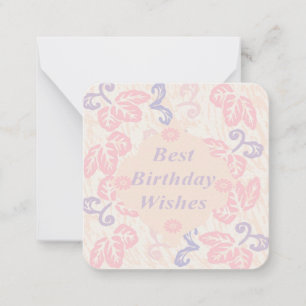 Best Birthday Wishes Note Card