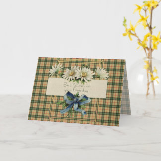 Best Birthday Wishes Saskatchewan Province Tartan Card