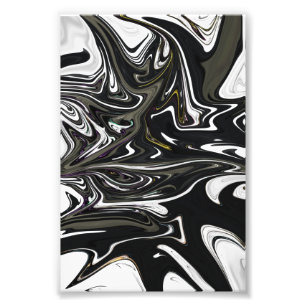 Best black and white abstract art, abstract paint photo print